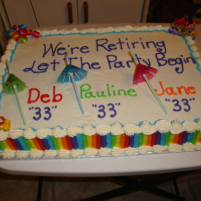 Teacher Retirement Cakes