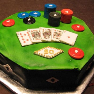 Poker Cake