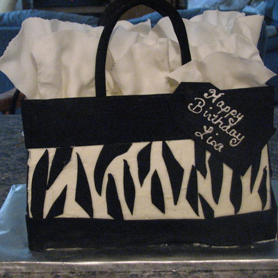 Shopping Bag Birthday Cake