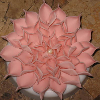 My First Gumpaste Dahlia
