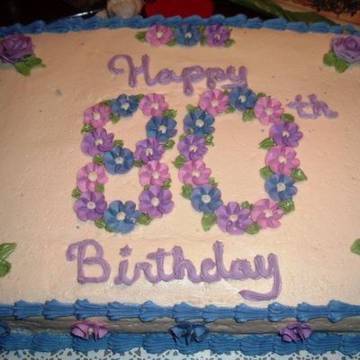 80Th Birthday Cake