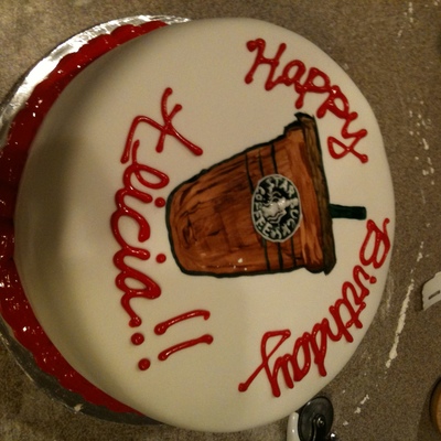 Simple Lil' Starbucks Frapp Cake