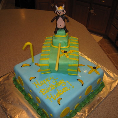 Monkey Viking Tank Cake