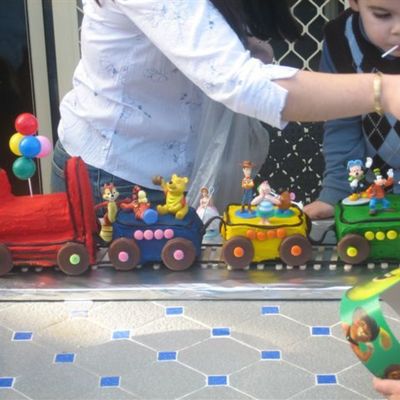 Disney Train Cake