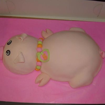 Pig Birthday Cake