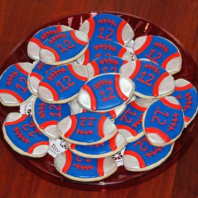 Patriots Football Cookies - Ready For Delivery!