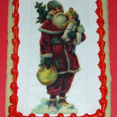 Vintage Santa With Toys