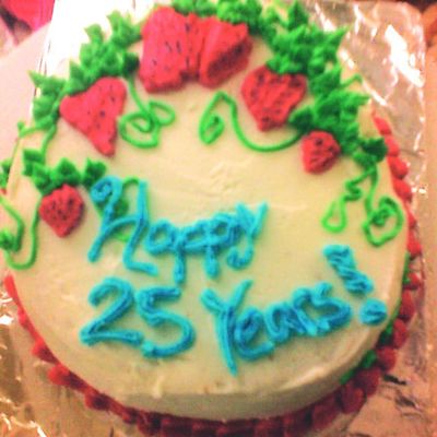 Strawberry Anniversary Cake
