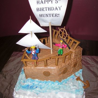 Pirate Ship Cake