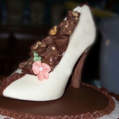 Chocolate Shoe Birthday Cake