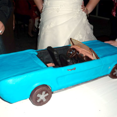 Classic Vintage 1966 Ford Mustang Cake