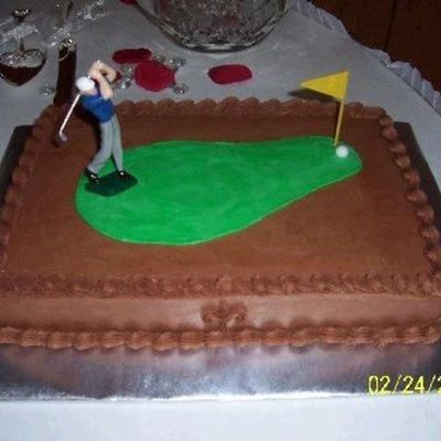 Golf Groom's Cake