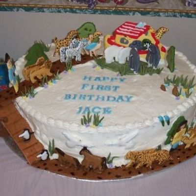 Noah's Ark Birthday Cake