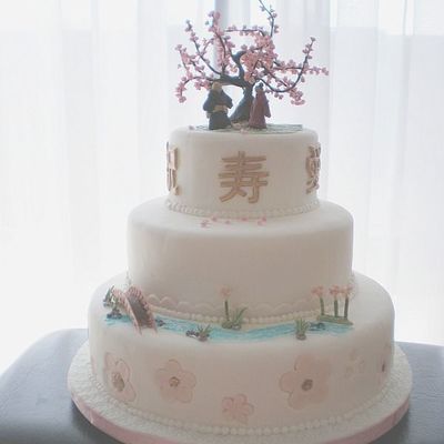 Japanese Inspired Wedding Cake