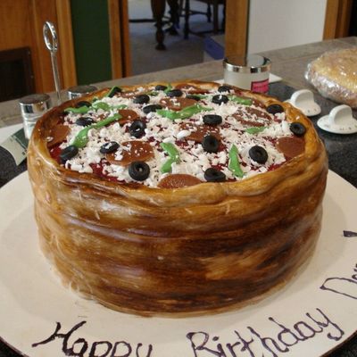 Deep Dish Pizza Cake