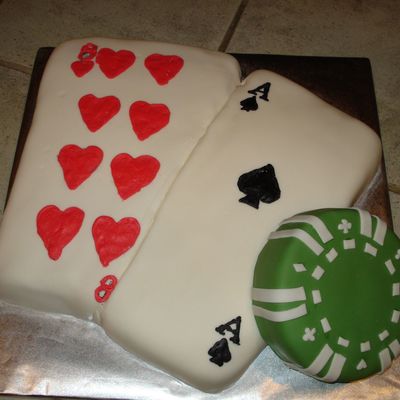 Poker Party Cake