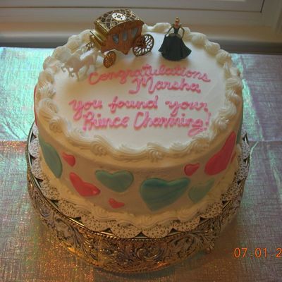 Cinderella Bridal Shower Cake