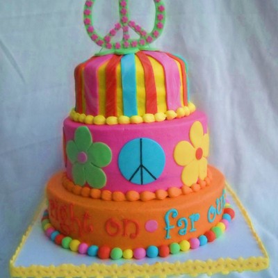 60's Tiered Cake