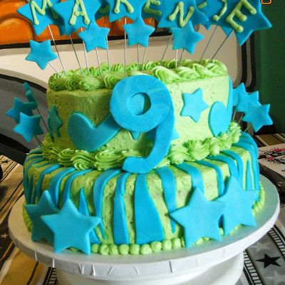 Zebra Stripe Rock 'n Roll Cake