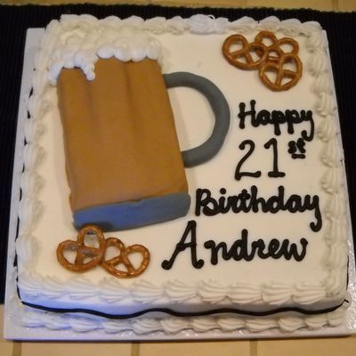Beer Stein 21St Birthday Cake