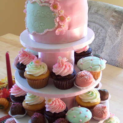 Little Girl's Baptism Cake