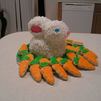 Easter Bunny & Carott Cookies