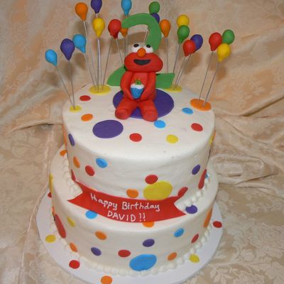 Elmo With Balloons