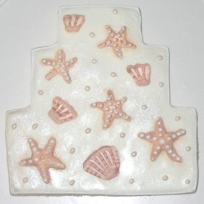 Seashells Wedding Cake Cookie