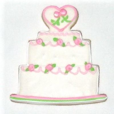 Wedding Cake W/ Doves
