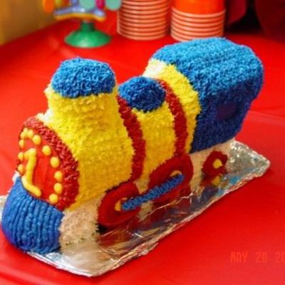 First Birthday Train Cake