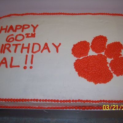 Clemson Birthday Cake