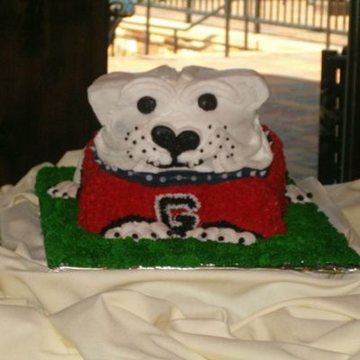 Bulldog Grooms Cake