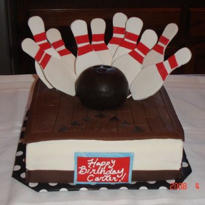 Bowling Birthday Cake