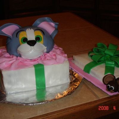 Tom And Jerry Birthday Cake