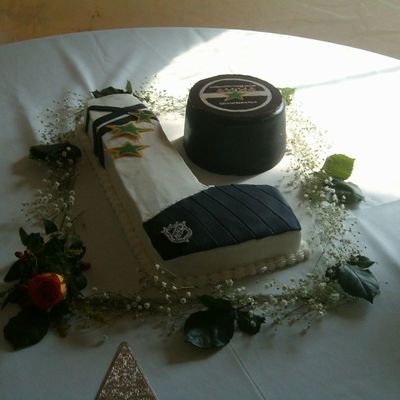 Grooms Hockey Puck And Stick