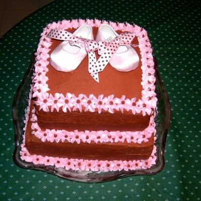 Chocolate Baby Shower Cake