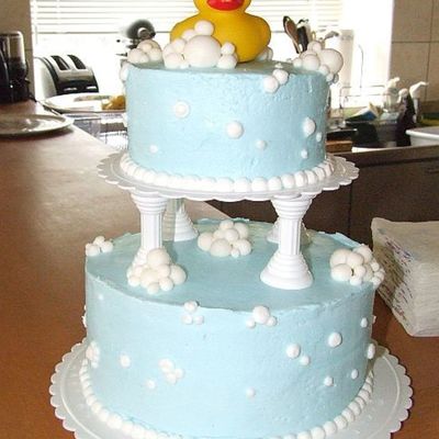 Rubber Duck Baby Shower Cake
