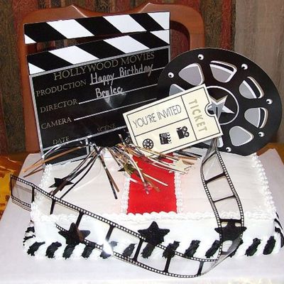 Hollywood Theme Birthday Cake