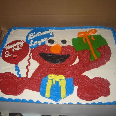 Elmo Birthday Cake
