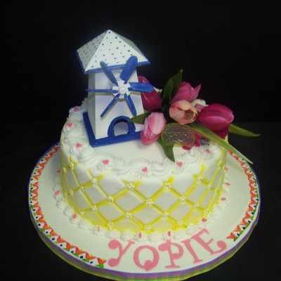 Windmills And Tullips