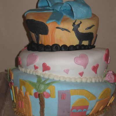 Africa & Israel Themed Topsy-Turvy