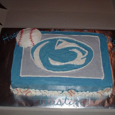 Penn State Nittany Lion/baseball Cake