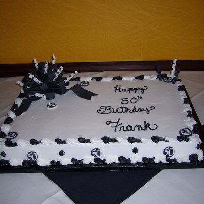 Black And White 50Th Birthday