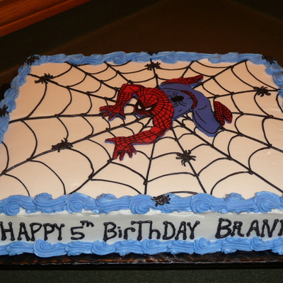 Spiderman Birthday Cake