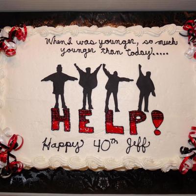 Beatles 40Th Birthday Cake