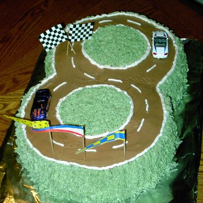 Race Track Birthday Cake
