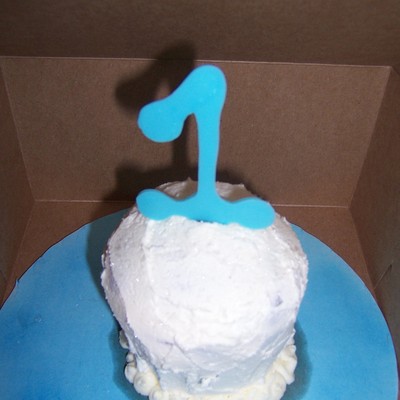 Snowball Smash Cake