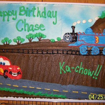 Lightning Mcqueen And Thomas Tank Engine