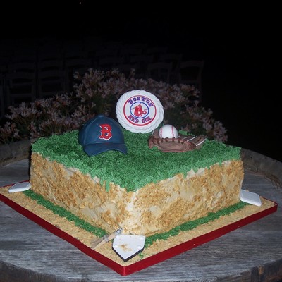Red Sox Fan Grooms Cake.