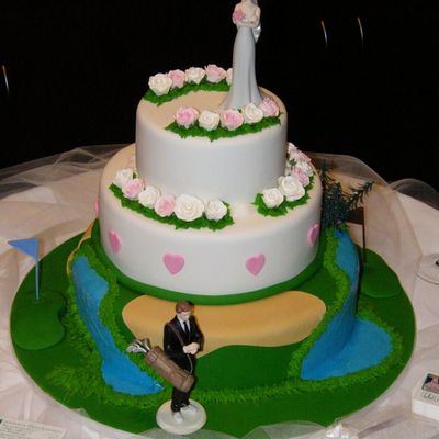 Golfers Wedding Cake